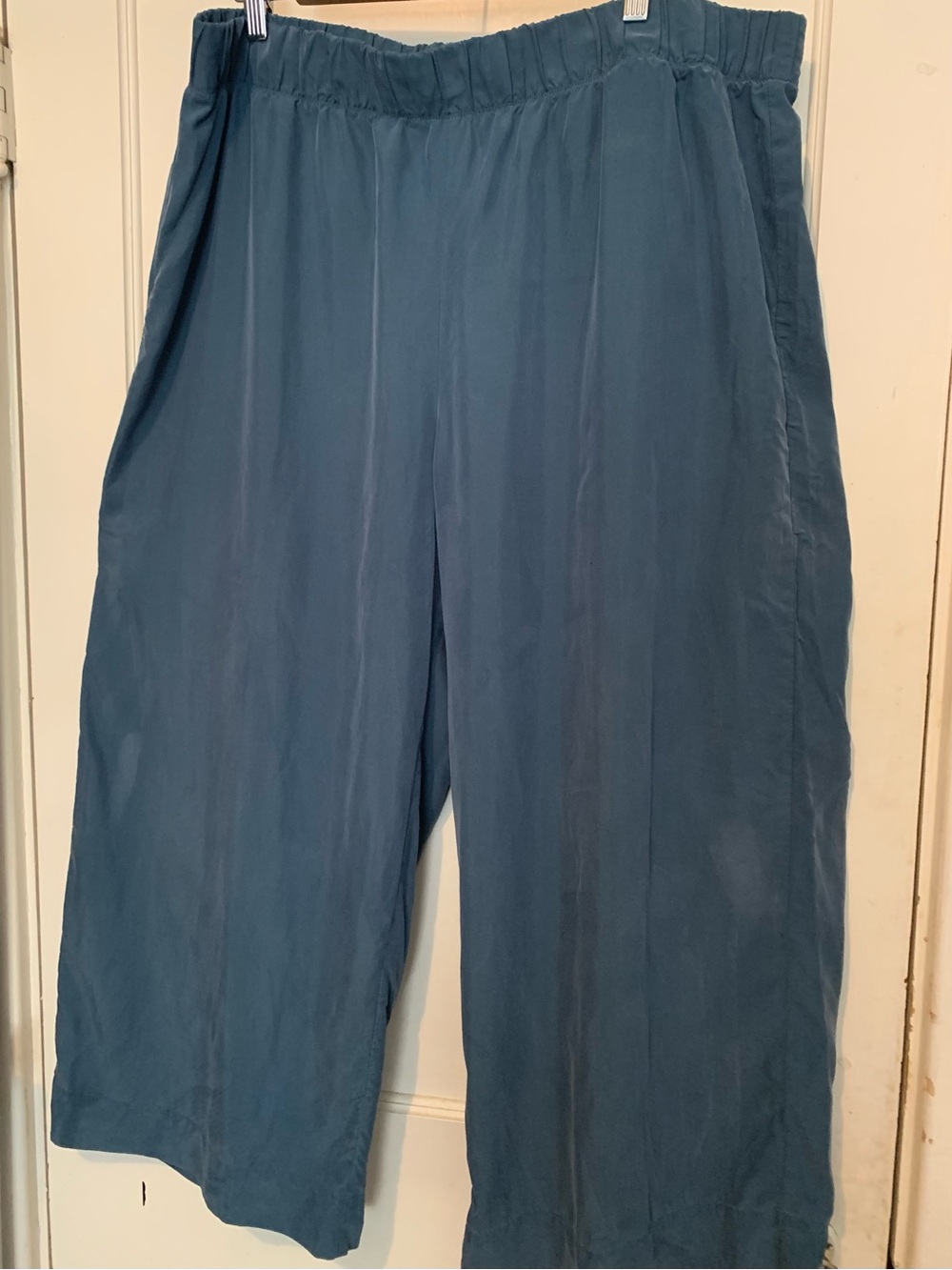 Haven Well Within Wide-Leg Pull-On Pants in Teal